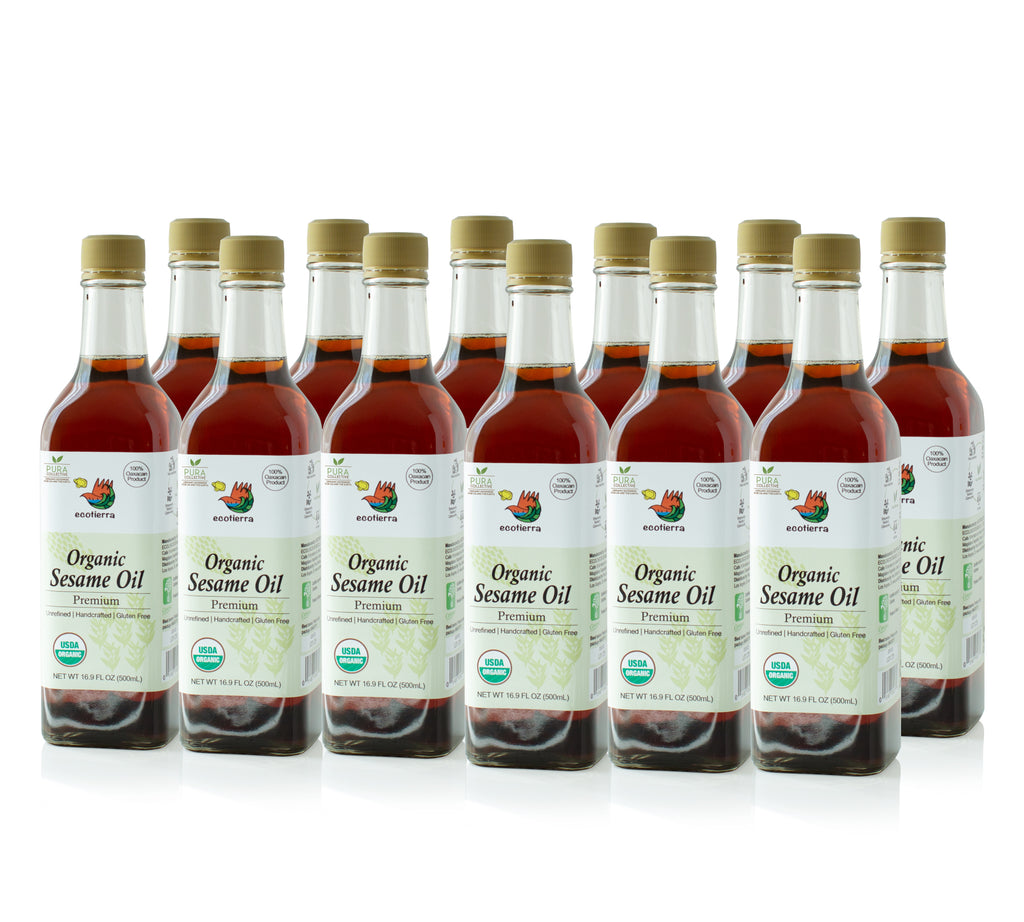 - Ecotierra Organic Premium Sesame Oil 16.9oz 500ml 